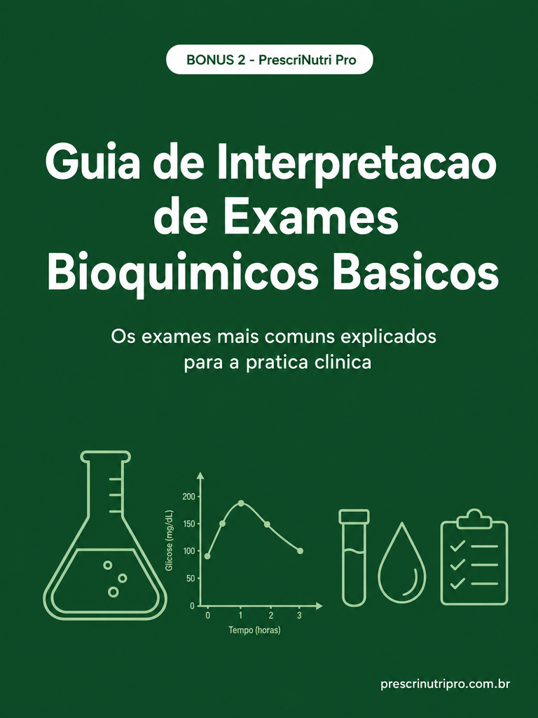 Capa do Bônus 2: Guia de Interpretação de Exames Bioquímicos